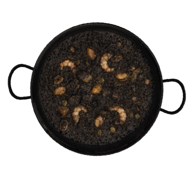 Preparación Arroz negro