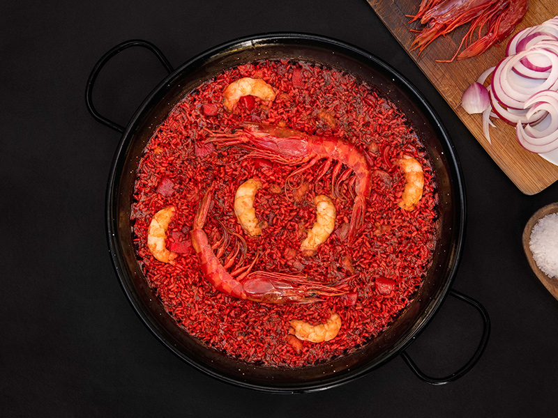 Arroz rojo de carabineros