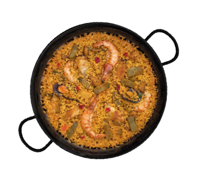 Preparación Paella mixta