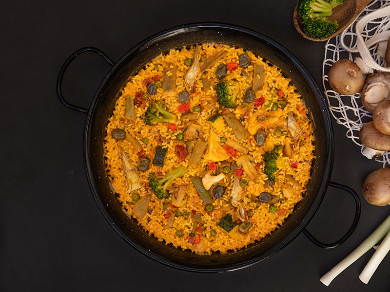 Paella de verduras